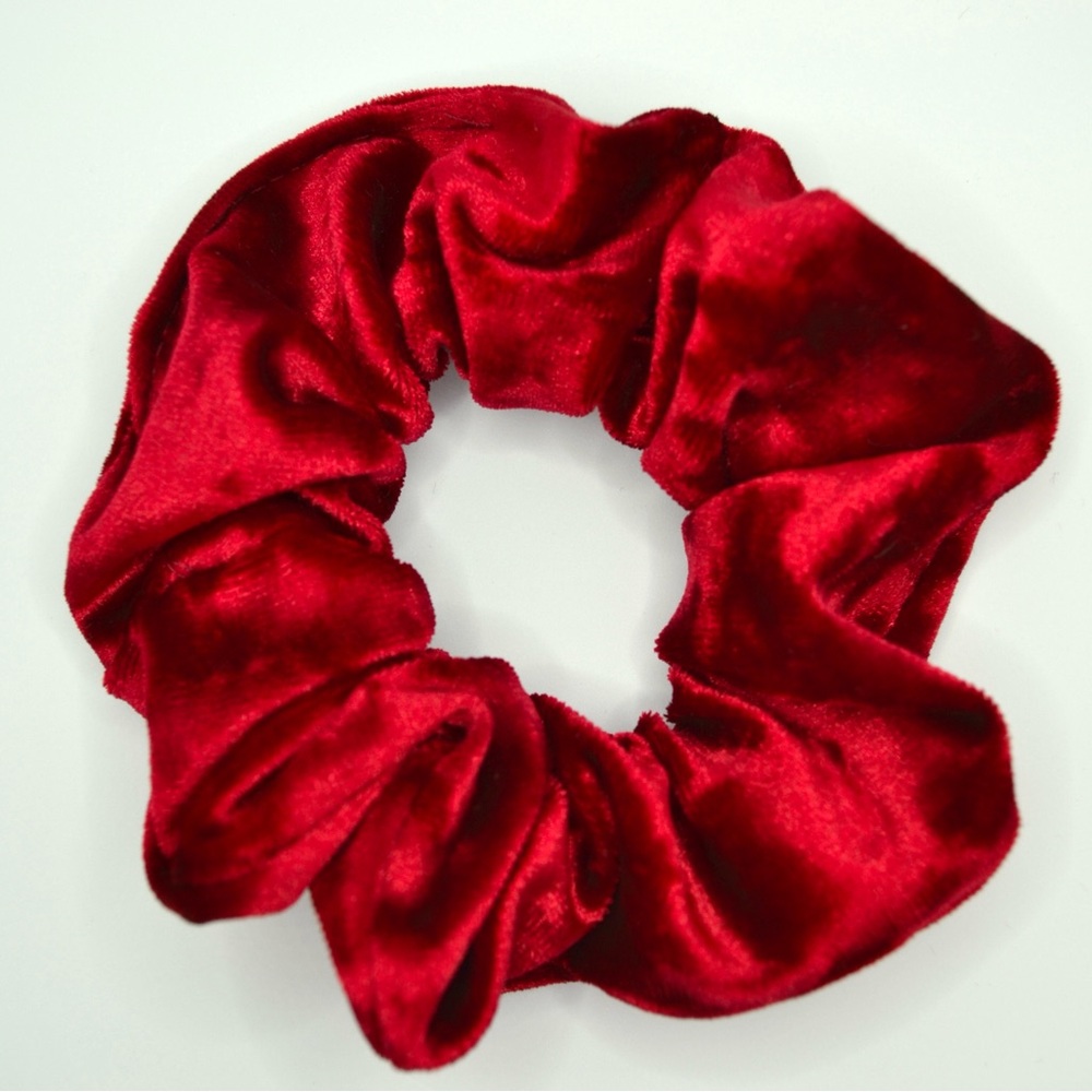 Candy Apple fall velvet scrunchie (bundle add on)